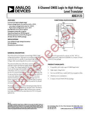 ADG3123BRUZ datasheet  